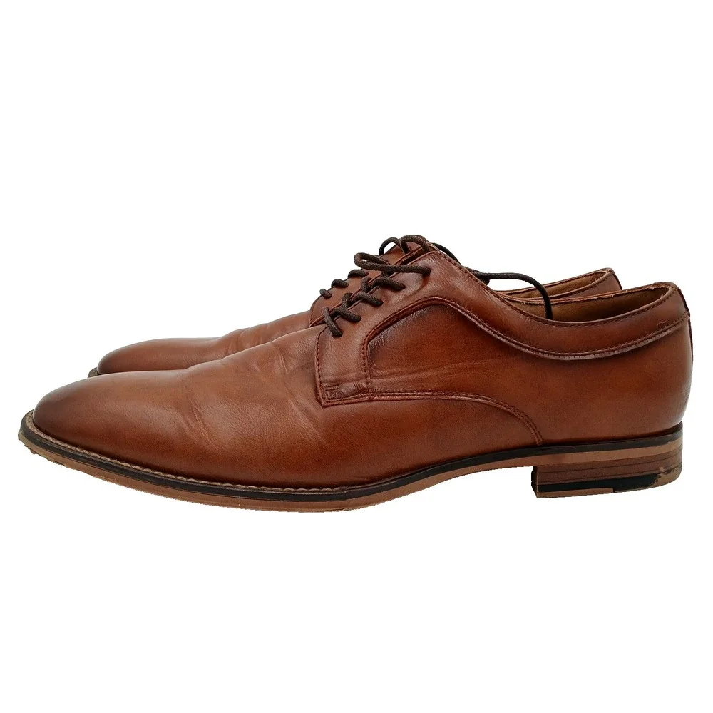 Steve Madden Ortholite men's brown‎ lace‑up oxford dress shoes Size 13